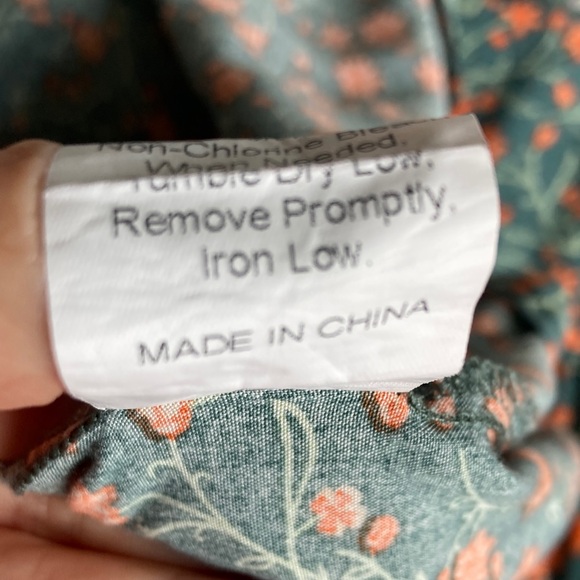 Rusttydustty Ditzy Floral cottagecore flutter Sleeve tiered Maxi Dress Boho 2XL - Picture 11 of 11